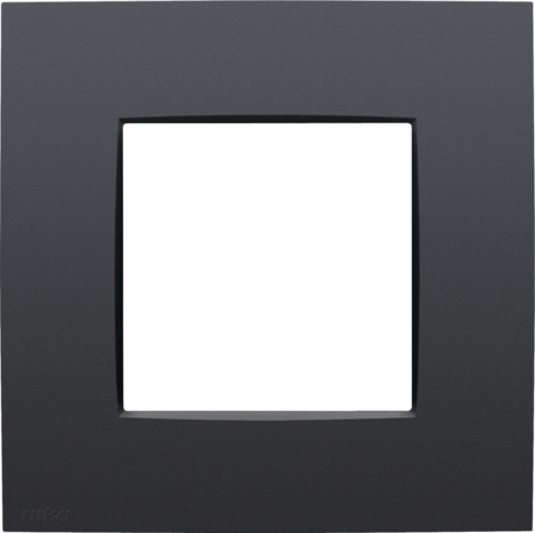 Enkelvoudige afdekplaat, Niko Intense anthracite coated