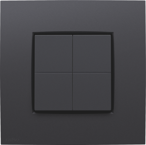 Niko 133-91004: Niko dimschakelaar voor het Hue systeem, Niko Intense anthracite coated