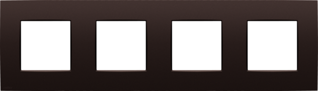 Viervoudige afdekplaat, 71 mm centerafstand, Niko Intense da