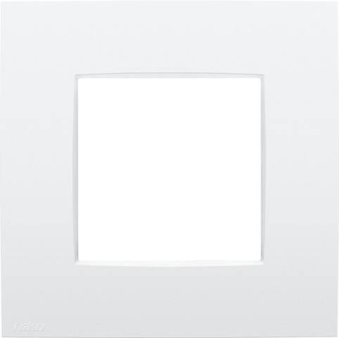 Enkelvoudige afdekplaat, Niko Intense lunar white coated