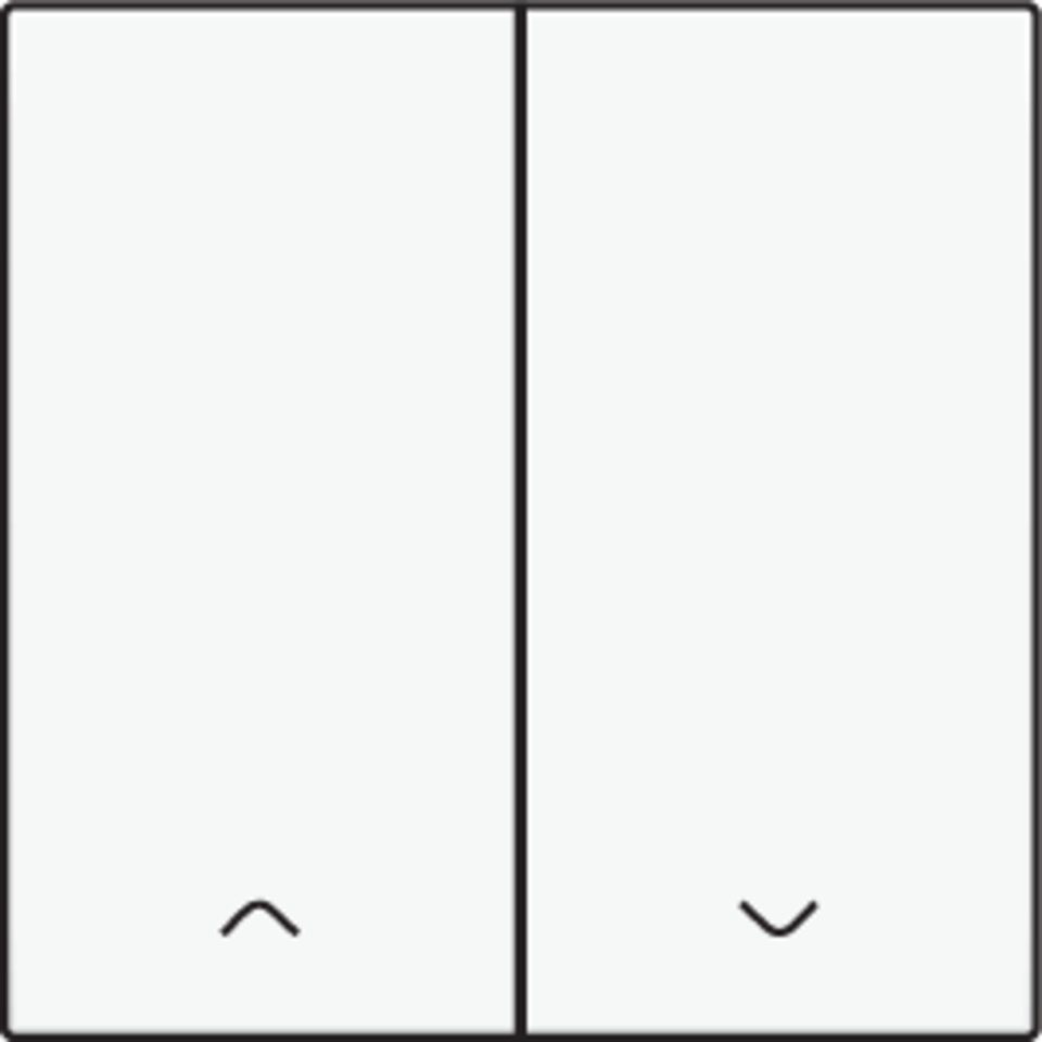 Niko 154-31006: Afwerkingsset voor dubbele elektronische rolluikschakelaar, white coated - Image 2