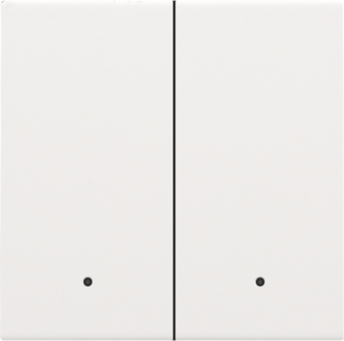 Afwerkingsset met lens voor dubbele elektronische schakelaar