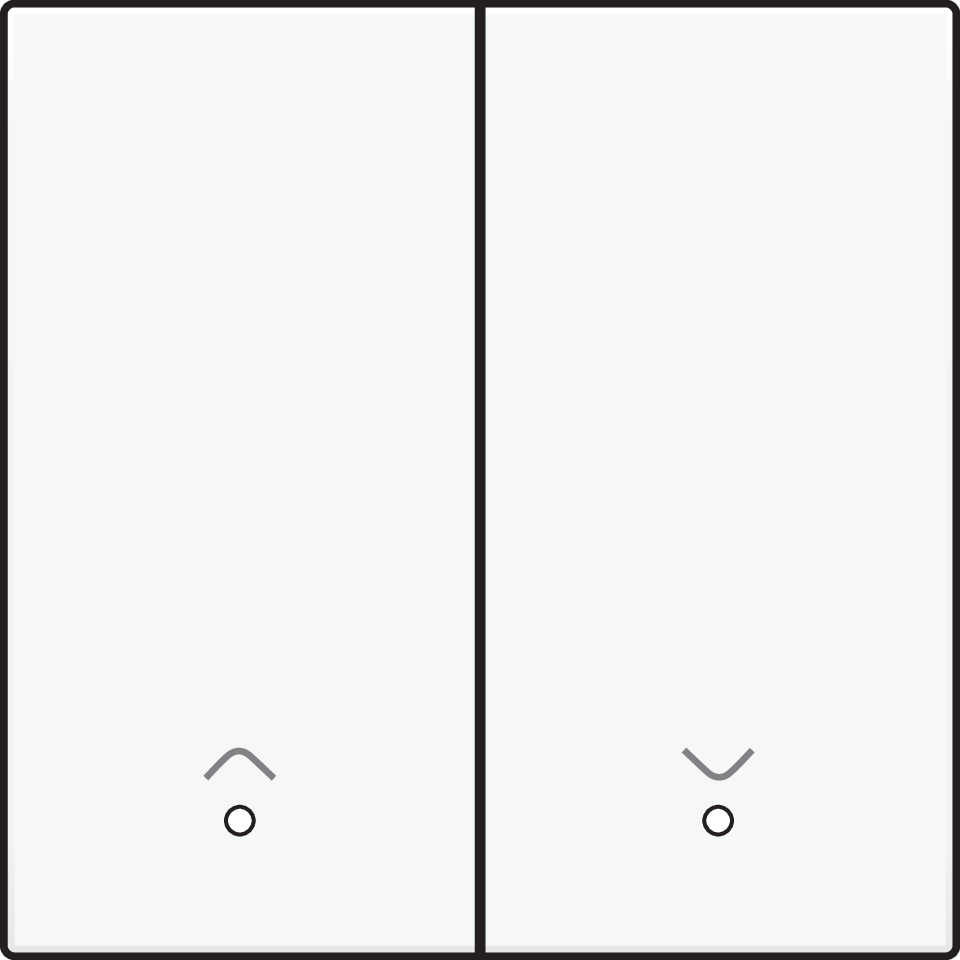 Niko 154-32006: Afwerkingsset met lens voor dubbele elektronische rolluikschakelaar, white coated - Image 2