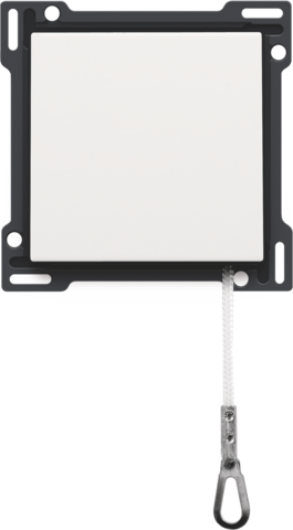 Afwerkingsset voor trekdrukknop, white coated