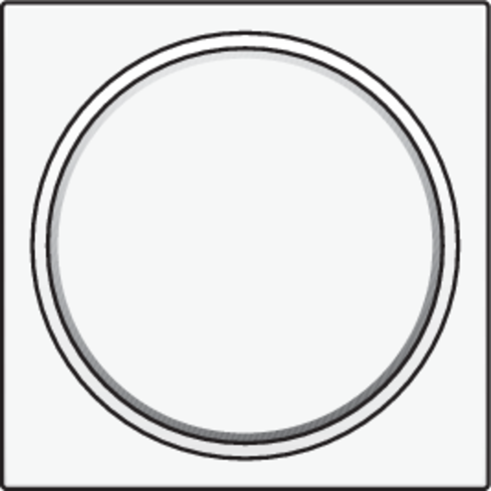 Niko 154-64006: Afwerkingsset met doorschijnende ring zonder symbool voor drukknop 6 A met amberkleurige led met E10-lampvoet, white coated - Image 2