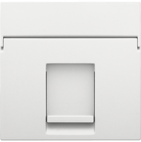 Centraalplaat data 1x RJ, white coated