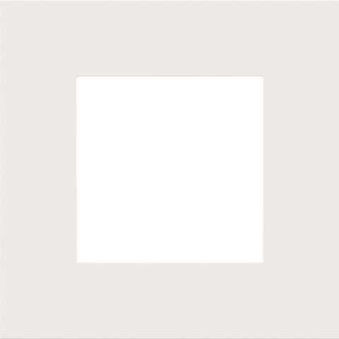 Enkelvoudige afdekplaat, Niko Pure steel white coated