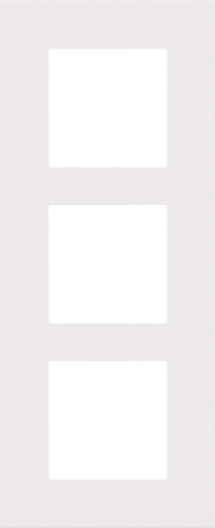 Drievoudige afdekplaat, 60 mm centerafstand, verticaal, Niko