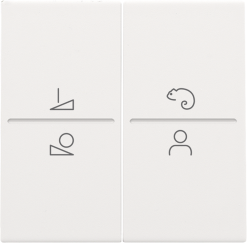 Afwerkingsset voor een draadloze schakelaar of een drukknop