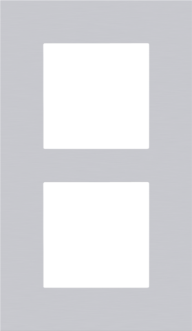 Tweevoudige afdekplaat, 60 mm centerafstand, verticaal, Niko