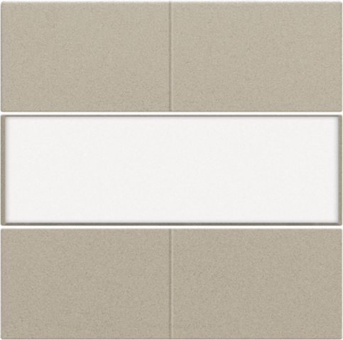 Afwerkingsset voor 4-voudige potentiaalvrije drukknop 24 V m