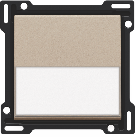 Afwerkingsset met tekstveld voor enkelvoudige schakelaar of