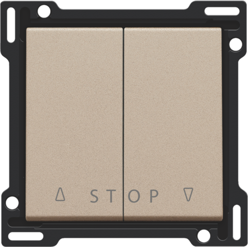 Afwerkingsset voor tweevoudige rolluikdrukknop voor elektron