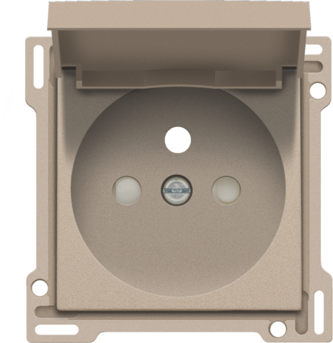 Afwerkingsset voor stopcontact met klapdeksel, penaarde en b