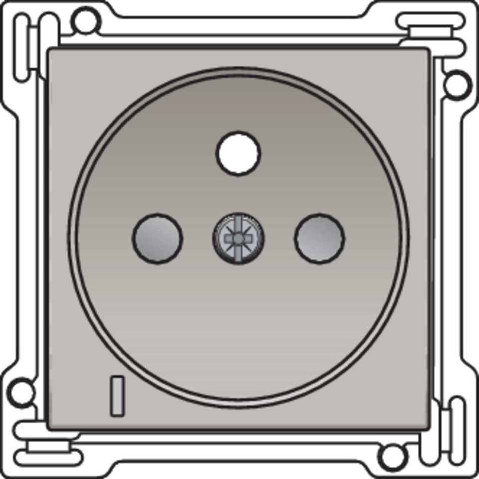 Niko 157-66607: Afwerkingsset met doorschijnende lens voor stopcontact met spanningsaanduiding, penaarde en beschermingsafsluiters, inbouwdiepte 28,5 mm, champagne coated - Image 2