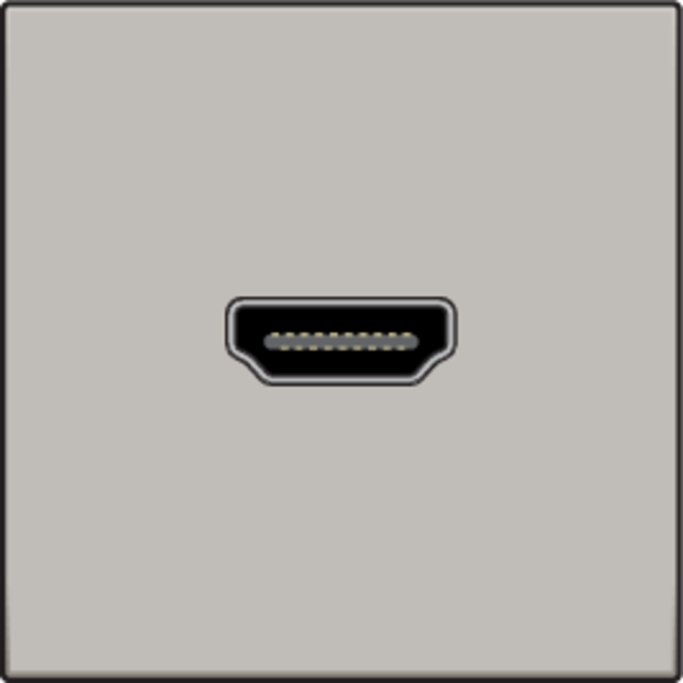 Niko 157-69417: Afwerkingsset met HDMI-naar-HDMI-aansluiting, champagne coated - Image 2