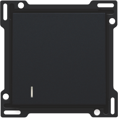 Afwerkingsset voor hotelkaartschakelaar, black coated