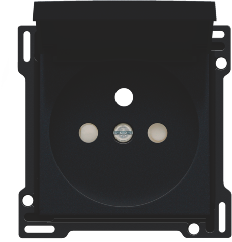 Afwerkingsset voor stopcontact met klapdeksel, penaarde en b