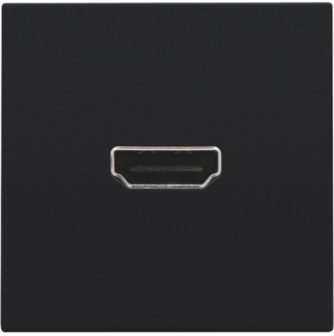 Afwerkingsset met HDMI-naar-HDMI-aansluiting, black coated