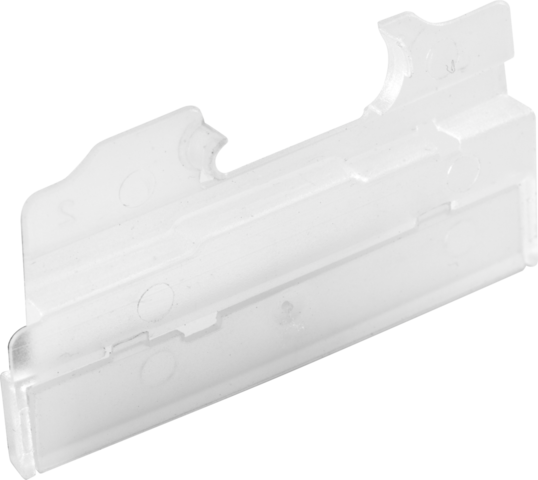 Niko 170-00096: Transparante labeldrager voor het labelen van inbouwfuncties