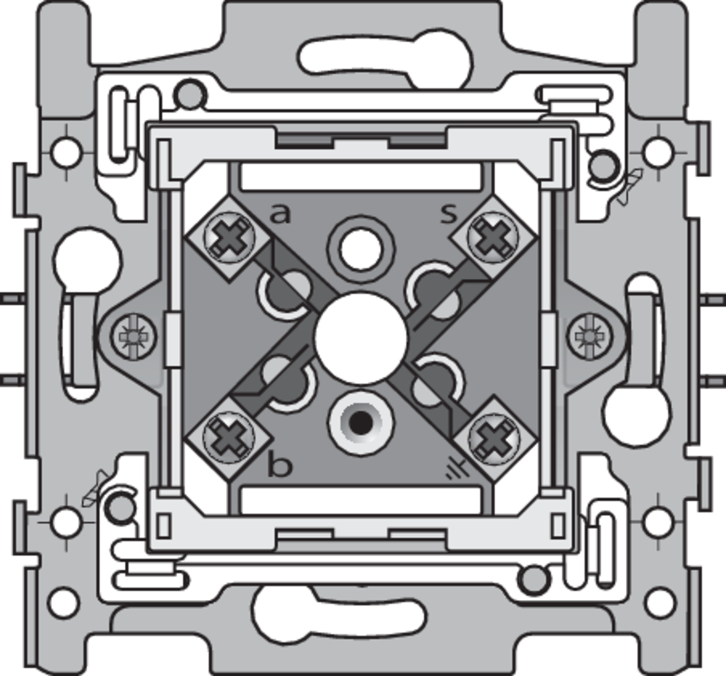 Niko 170-09000: Sokkel voor 5-polige telefooncontactdoos, klauwbevestiging - Image 2