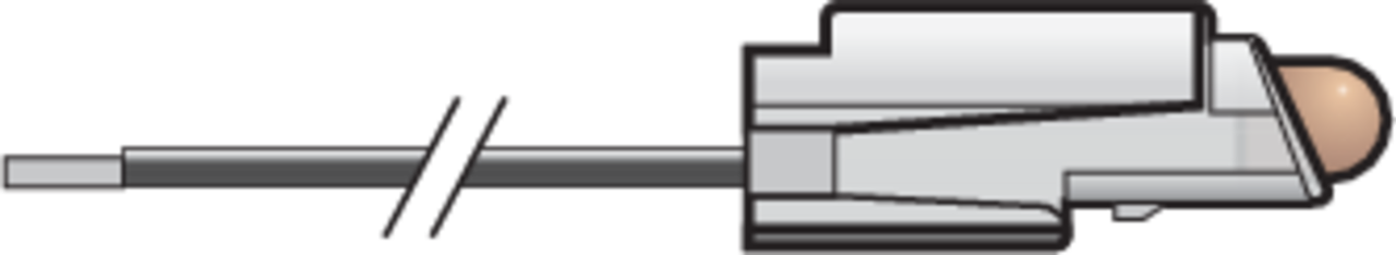 Niko 170-37423: Verlichtingseenheid met draden 230V met amberkleurige led voor schakelaars en drukknoppen of voor gebruik in installatiekanalen - Image 2