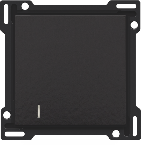 Afwerkingsset voor hotelkaartschakelaar, piano black coated