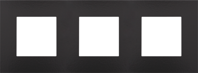 Drievoudige afdekplaat, 71 mm centerafstand, Niko Pure Bakel