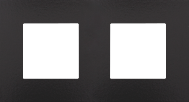 Tweevoudige afdekplaat met 71 mm centerafstand, Niko Pure Ba