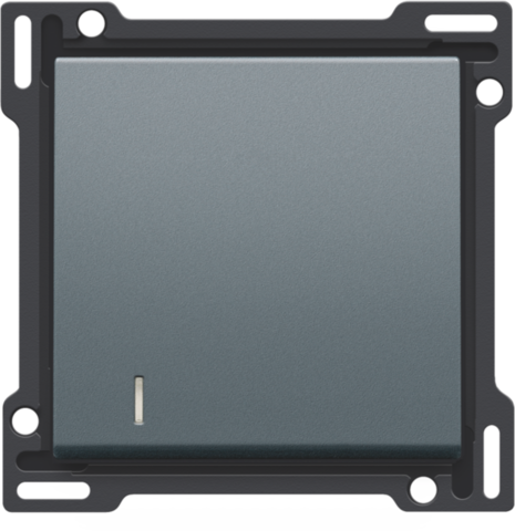 Afwerkingsset met lens voor enkelvoudige schakelaar of drukk