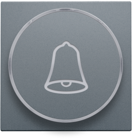 Afwerkingsset met doorschijnende ring met belsymbool voor dr