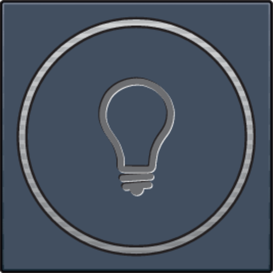 Niko 220-64008: Afwerkingsset met doorschijnende ring met lampsymbool voor drukknop 6A met amberkleurige led met E10-lampvoet, blue grey coated - Image 2