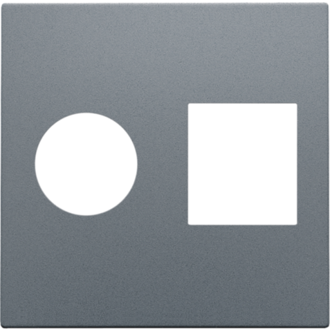 Afwerkingsset voor enkelvoudige coaxaansluiting en netwerkaa