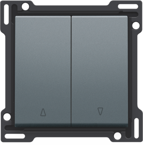 Afwerkingsset voor tweevoudige rolluikdrukknop, blue grey co