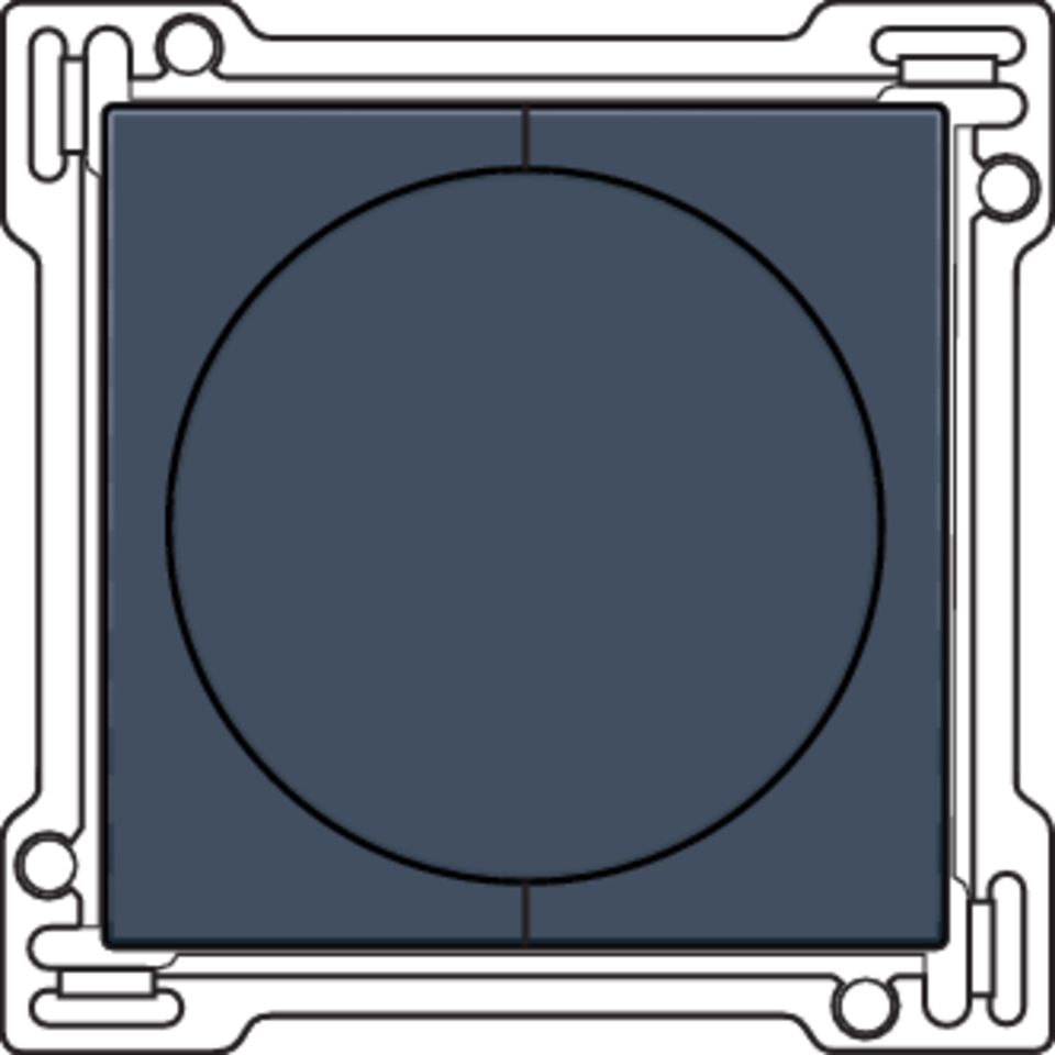 Niko 220-65936: Afwerkingsset 1-2-3 voor draaischakelaar voor motoren, blue grey coated - Image 2