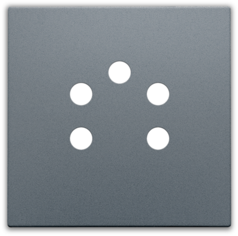 Afwerkingsset voor 5-polige telefooncontactdoos, blue grey c