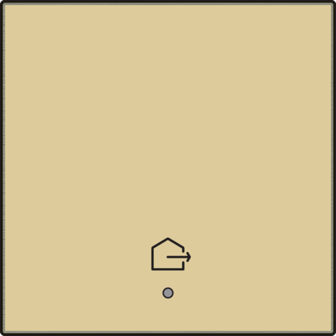 Afwerkingsset met lens voor geconnecteerde enkelvoudige scha