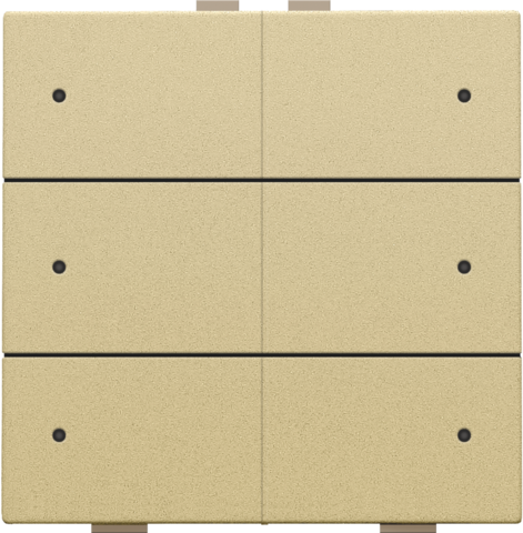 Zesvoudige drukknop met leds en comfortsensoren voor Niko Ho