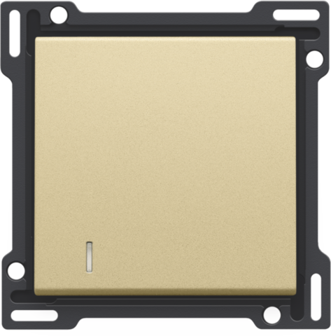 Afwerkingsset met lens voor enkelvoudige schakelaar of drukk