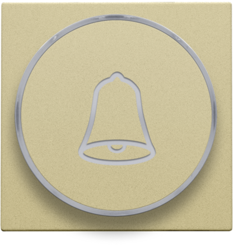 Afwerkingsset met doorschijnende ring met belsymbool voor dr