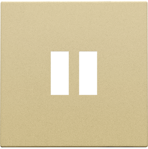 Afwerkingsset voor dubbele USB-A-lader, gold coated