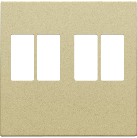 Afwerkingsset voor tweevoudige luidsprekeraansluiting, gold