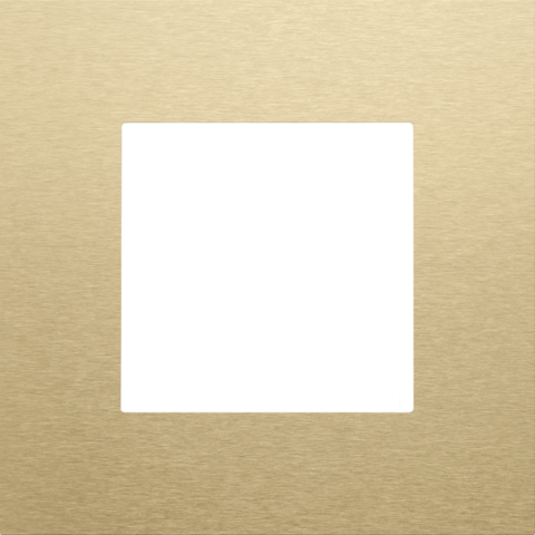 Enkelvoudige afdekplaat, Niko Pure alu gold brushed