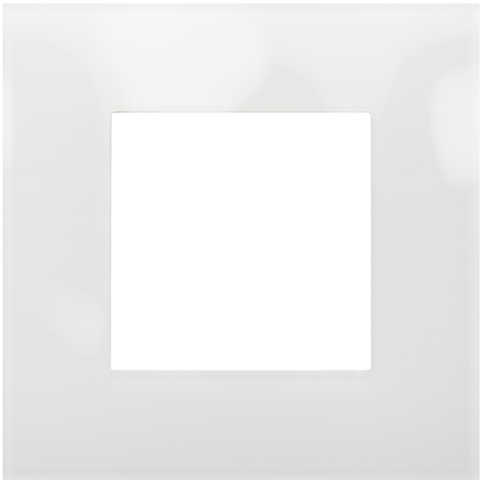 Enkelvoudige afdekplaat, Niko Pure liquid snow white