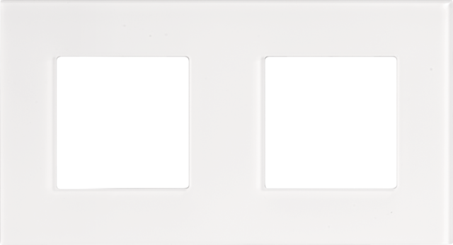 Tweevoudige afdekplaat met 71 mm centerafstand, Niko Pure li