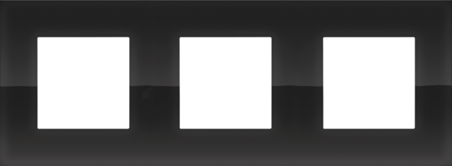 Drievoudige afdekplaat, 71 mm centerafstand, Niko Pure liqui