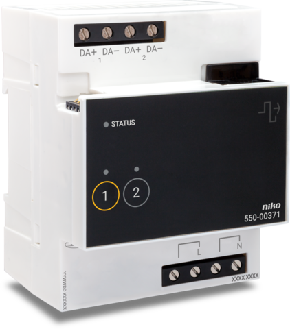 DALI-2-broadcastmodule, 2 kanalen