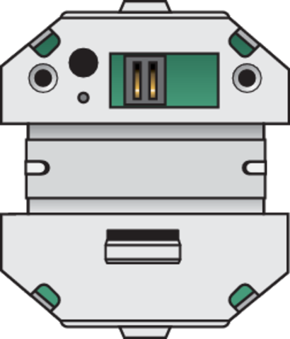 Aansluitunit voor meervoudige muurprint