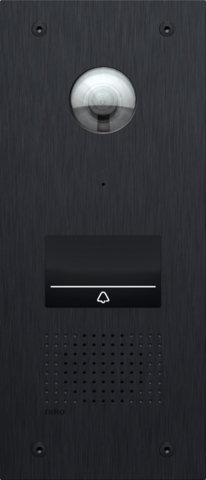 Videobuitenpost voor Niko Home Control, met 1 verlichte aanr