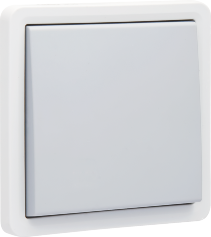 Niko 700-33000: Spuitwaterdichte, niet-verlichtbare drukknop 10 A/250 Vac met 4 aansluitklemmen en een N.O.- of N.G.-contact, met schroefklemmen, grijs